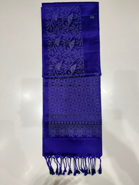 Carbon blue Soft silk saree
