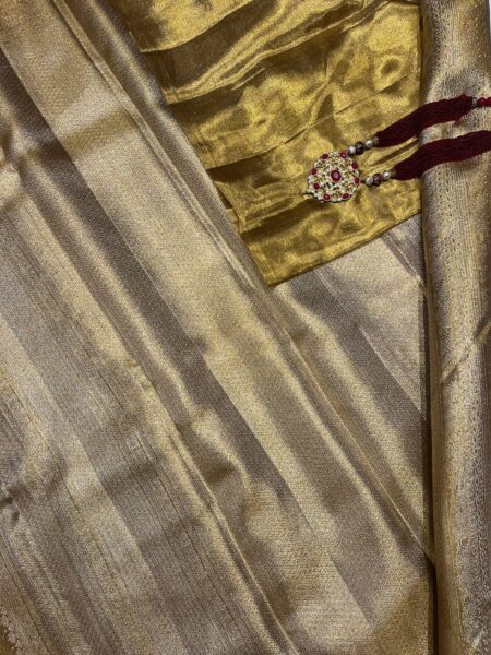 Gold Kanjiveevaram Tissue saree